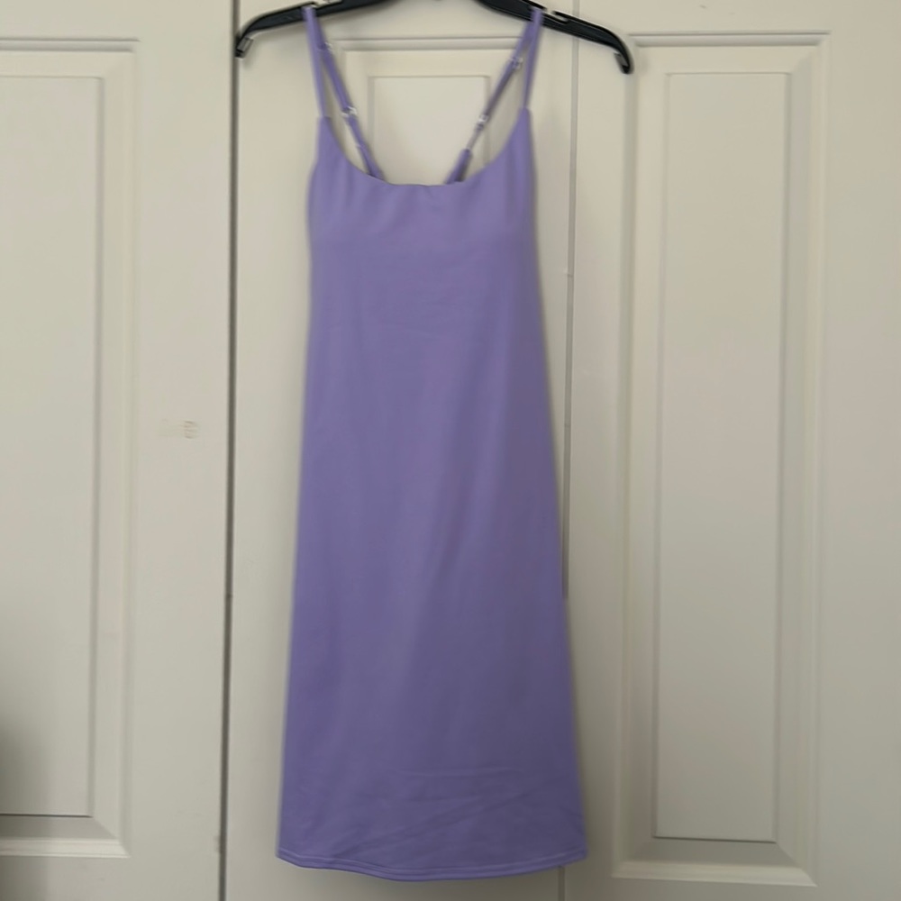 EXERCISE DRESS  OR BATHING SUIT SIZE L COLOR PURPLE